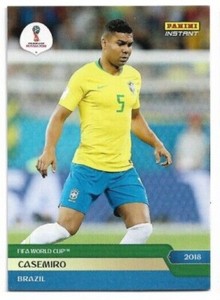 2018 Panini Instant World Cup Green /10 Casemiro Brazil