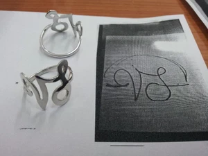anello argento 925 presonalizzato con tue iniziali per il tuo love infinito ring - Imagen 1 de 1
