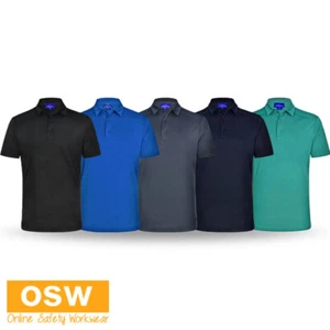 Men's Bamboo Charcoal Anti-bacterial Short Sleeve De-Odorize Polo PS87 - Picture 1 of 16