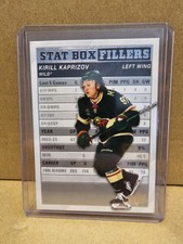2023-24 Upper Deck Series 1 Stat Box Fillers Kirill Kaprizov #SB-20 - Wild