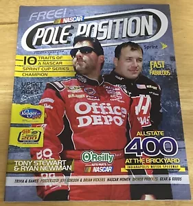 Revista NASCAR Pole Position Tony Stewart Ryan Newman julio 2009 Brickyard 400 - Imagen 1 de 1