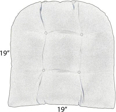 Juego de 2 cojines de mimbre acolchados en forma de U RSH Decoración Exterior, Zen Fiesta Suzanni Foto 1 de 4