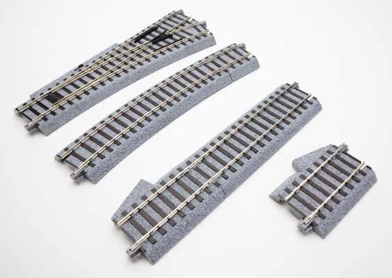 Kato - HO Scale Right Turnout with 550mm (21 5/8) Radius Curve 2853 - Image 1 of 1