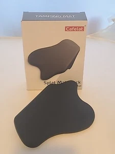 Cafelat Splat Silicona Goma Espresso Café Apisonamiento Mat Negro En Caja - Imagen 1 de 4