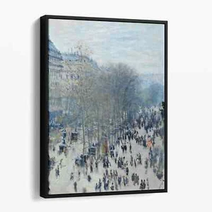 Boulevard des Capucines by Claude Monet Impressionist Canvas Print Wall Art - Picture 1 of 7
