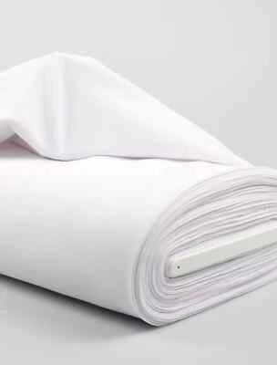 Dekostoff Textur weiß B-140cm. für Gardinenschals, Tischdecken Meterware NEU - Bild 1 von 4