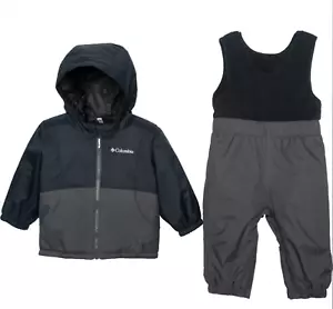 NUOVA TUTA DA NEVE COLUMBIA 2 PEZZI PANTALONI DA NEVE GIACCA DA NEVE BAMBINO 6-12M - Foto 1 di 2