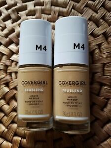 2 bottle CoverGirl TruBlend Liquid Makeup M4 Sand Beige