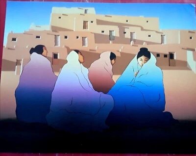 R.C.Gorman Book Print"PUBELO WOMEN" Navajo.Native American. Art Print $9.99 - Image 1 of 2