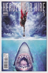 HEROES FOR HIRE #5 | Thor Goes to Hollywood 1:15 Variant | Jaws | 2011 | NM- - Bild 1 von 2
