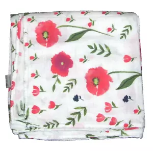 OMO kleines Einhorn Mohnmuster Blume Baumwolle Musselin Baby Swaddle Decke 46" - Bild 1 von 5