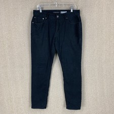 Aeropostale Mens Jeans 32x30 (33.5x28) Black Skinny Denim Low Rise Stretch