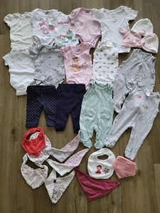Paket Kleiderpaket Mädchen 50 56 kurz Sommer Frühling Bodies Hosen Stramler Mütz - Bild 1 von 1