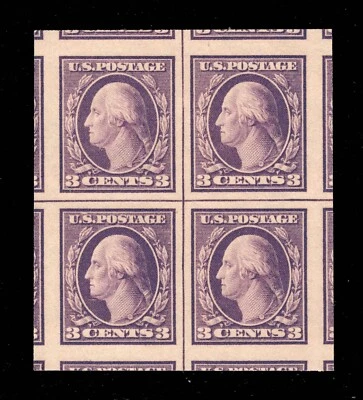MOMEN: US #484 CENTER LINE BLOCK MINT OG NH PSE GRADED CERT GEM-100J LOT #94776 - Image 1 of 3