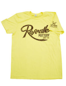 T-shirts poterie Roseville ---- T-shirt coupe mode --- Jaune printemps