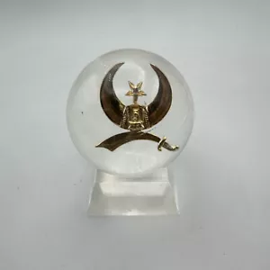 Shriner Lucite Kugel Briefbeschwerer Display - Bild 1 von 17