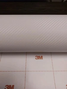3 M DI-NOC  Carbonfolie (Weiß) 50 cm X 1,22 cm - Bild 1 von 2