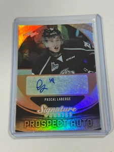 Tarjeta automática Pascal Laberge 2015-16 Leaf Signature Sr Prospects #SP-PL1 - Imagen 1 de 2