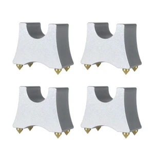 4xMetal Speaker Cable Tray Stand Bracket for HiFi Speaker Amplifier DVD Players - Afbeelding 1 van 8