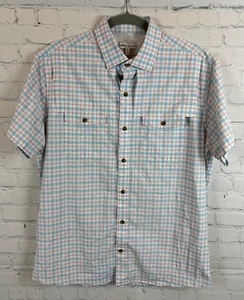 PETER MILLAR casual active sport short sleeve button down mens shirt M - Picture 1 of 11