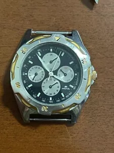 Bouchra Triple Date Diver Vintage Non Fonctionnant Pour Rechange - Picture 1 of 3