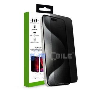 2 Pack Privacy Tempered Glass Screen Protector For iPhone 16 15 14 13 12 11 Max - Picture 1 of 1