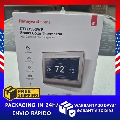 Honeywell Home RTH9585WF1004 Wi-Fi Smart Thermostat - Silver BRAND NEW (10 PACK) - Image 1 of 4