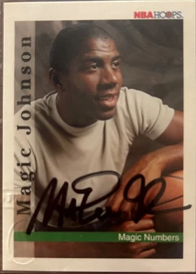 👀 1992-93 Hoops 🔥 MAGIC JOHNSON #331 🔥 Autograph 🔥 Auto 🏀 Legit COA 🏀 1/2 - Image 1 of 3