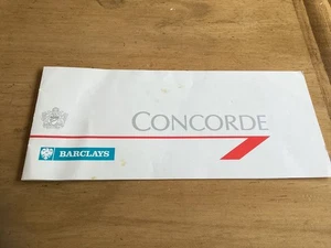 Billete de avión chárter British Airways Concorde Barclays LHR 1989 asiento 11D BA9016C - Imagen 1 de 8