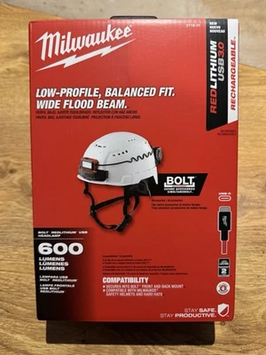 Новый Milwaukee 2118-21 болт 600 люменов светодиодный красный литий USB перезаряжаемый фонарь - Изображение 1 из 3