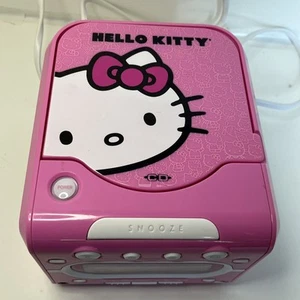Hello Kitty AM/FM Stereo CD Dual Alarm Clock Radio KT2053A - Picture 1 of 8