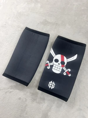 One Piece Knee Sleeves Pair Large Compression Support Weightlifting Jolly Roger - Image 1 of 4