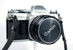 Canon AE1 35mm Film Camera + Canon 50mm f1.8 Standard  Lens, Clean Tested & Good - Picture 1 of 8