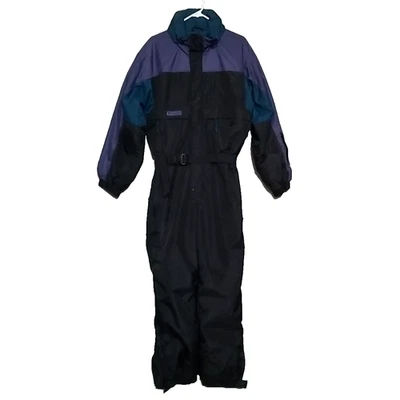 Macacão de esqui vintage Columbia masculino médio uma peça macacão de neve retrô - Imagem 1 de 4