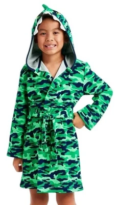 Member's Mark Kids Swim Robe, Hooded Towel with Belt Lizard XS (4/5) Summer - Image 1 of 4