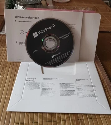 MARKENLOS Microsoft Windows 11 Pro 64 bit tedesco OEM COA versione completa licenza - DVD KEY NUOVO
