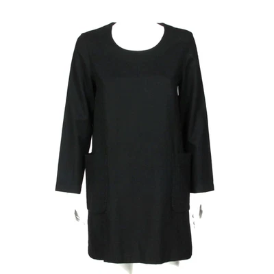 Vestido Vintage Comme des Garcons Pequeño Negro 1995 Tricot Lana XS/S Mancha - 301 Foto 1 de 4