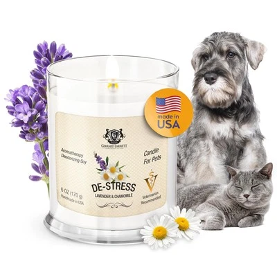 Pet Odor Eliminator Candle Lavender and Chamomile Scented Candle, Pet Candles... - Image 1 of 4