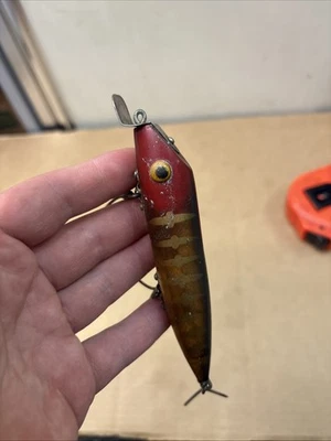 Señuelo de pesca vintage Rinehart Jinx almizcle Foto 1 de 4