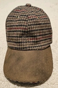 Stetson Baseball Cap Houndstooth Wool Blend Strap Back One Size - Picture 1 of 8