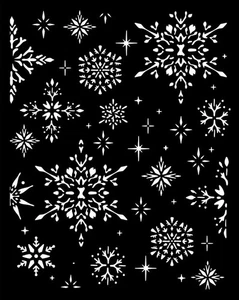 Stamperia Plantilla Casa de Búhos Copos de Nieve 20x25 cm Manualidades Pintura Decoración - Imagen 1 de 2