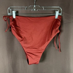 Bikini da bagno donna Lands' End 8 tinta unita increspato fondo - Foto 1 di 4