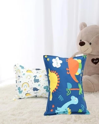  Toddler Pillowcases 2 Pack Organic Cotton Kids Pillow Cover Fit 13"x 18" or  - Image 1 of 4