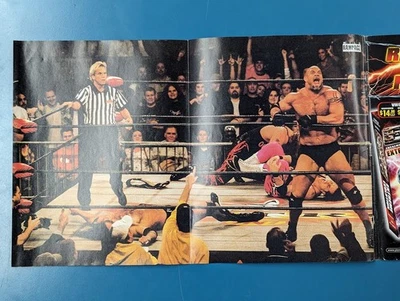 Póster edición revista WCW Wrestling Nitro Bill Goldberg Bret Hart Hall Nash Nuevo Orden Mundial Foto 1 de 3