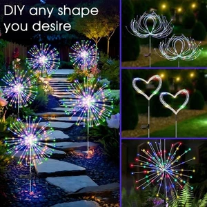 1/2X Solar Garden Lights Outdoor Waterproof Landscape LED Lights Christmas Decor - Picture 1 of 19