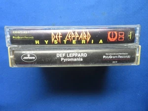 Def Leppard Pyromania & Hysteria Cassette Tapes Polygram Records - Picture 1 of 3