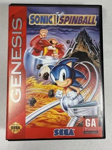 Sega Genesis Sonic The Hedgehog Spinball Cart And Case No Manual - Picture 1 of 6