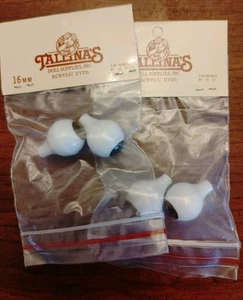 Tallinas Acrylic Doll Eyes 16 MM Brown - Picture 1 of 2