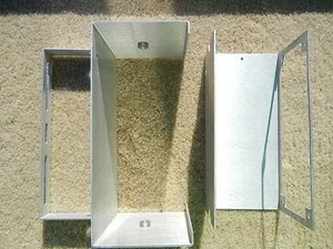 CUSTOM FABRICATED 5-PIECE ALUMINUM PROJECT BOX FOR LIGHTS, SWITCHES, TOMAR BULB  - Imagen 1 de 12