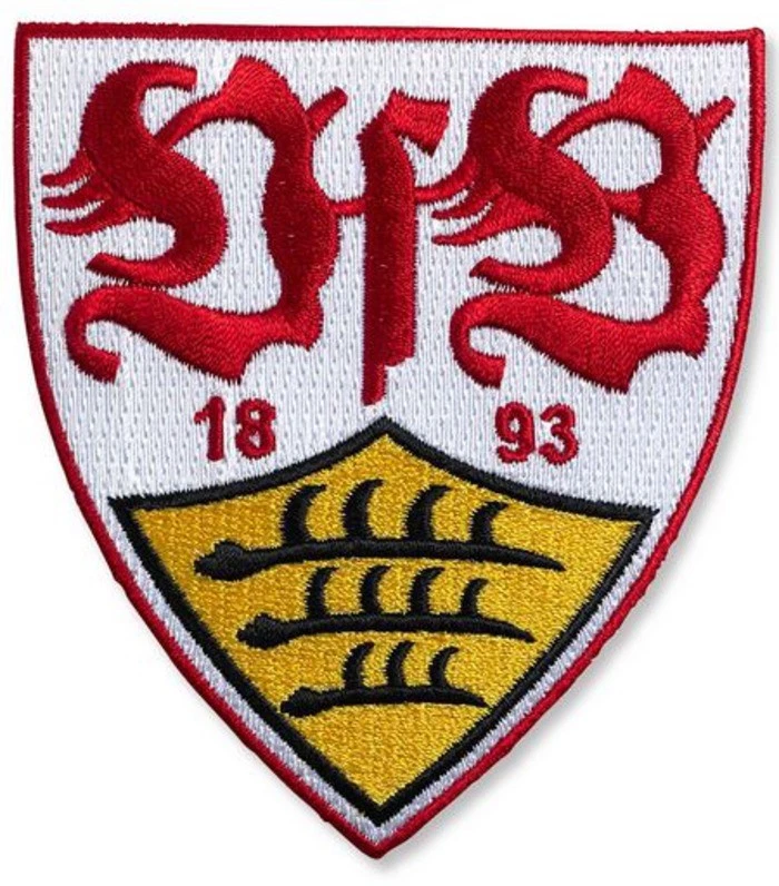 Aufnäher VfB Stuttgart Wappen - 8 x 8 cm - Bild 1 von 1
